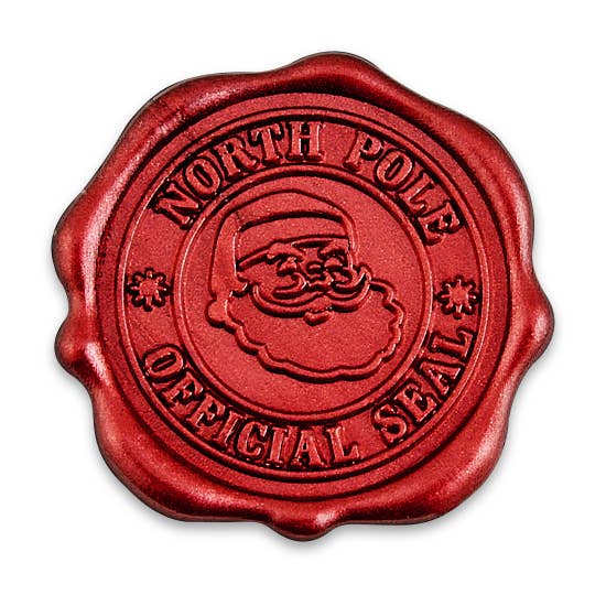 Wax Seal Stickers 1 1/4" - 25 Pk: NORTH POLE