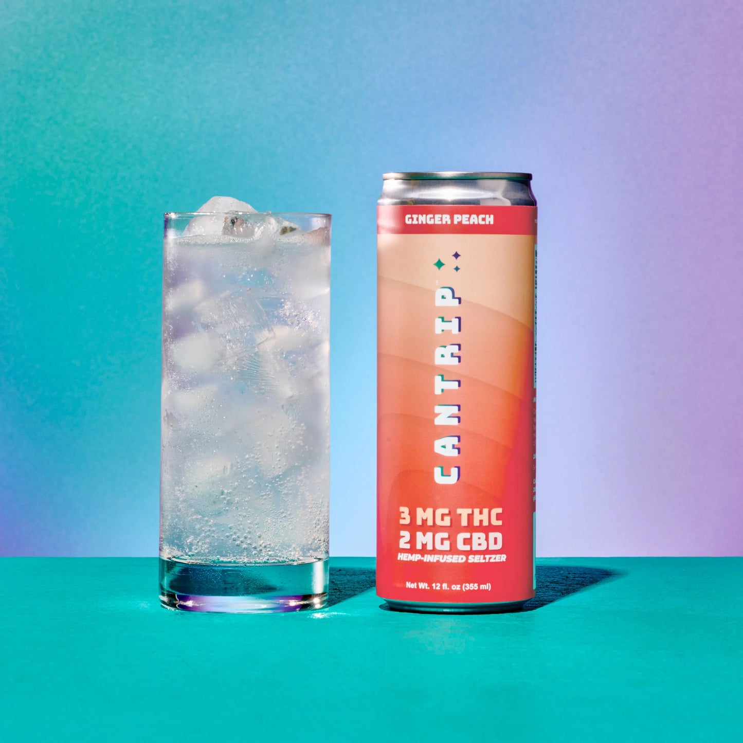 Cantrip Ginger Peach - 3 MG THC 2 MG CBD Infused Seltzer