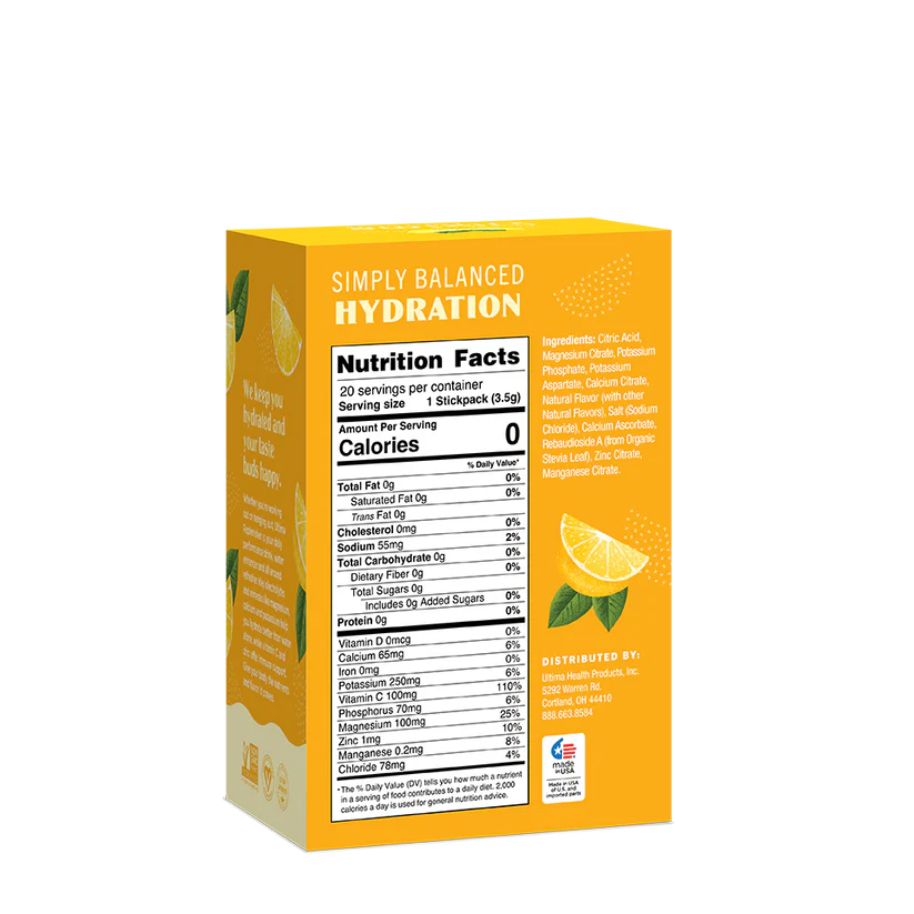 Ultima Replenisher - Lemonade Single Servings