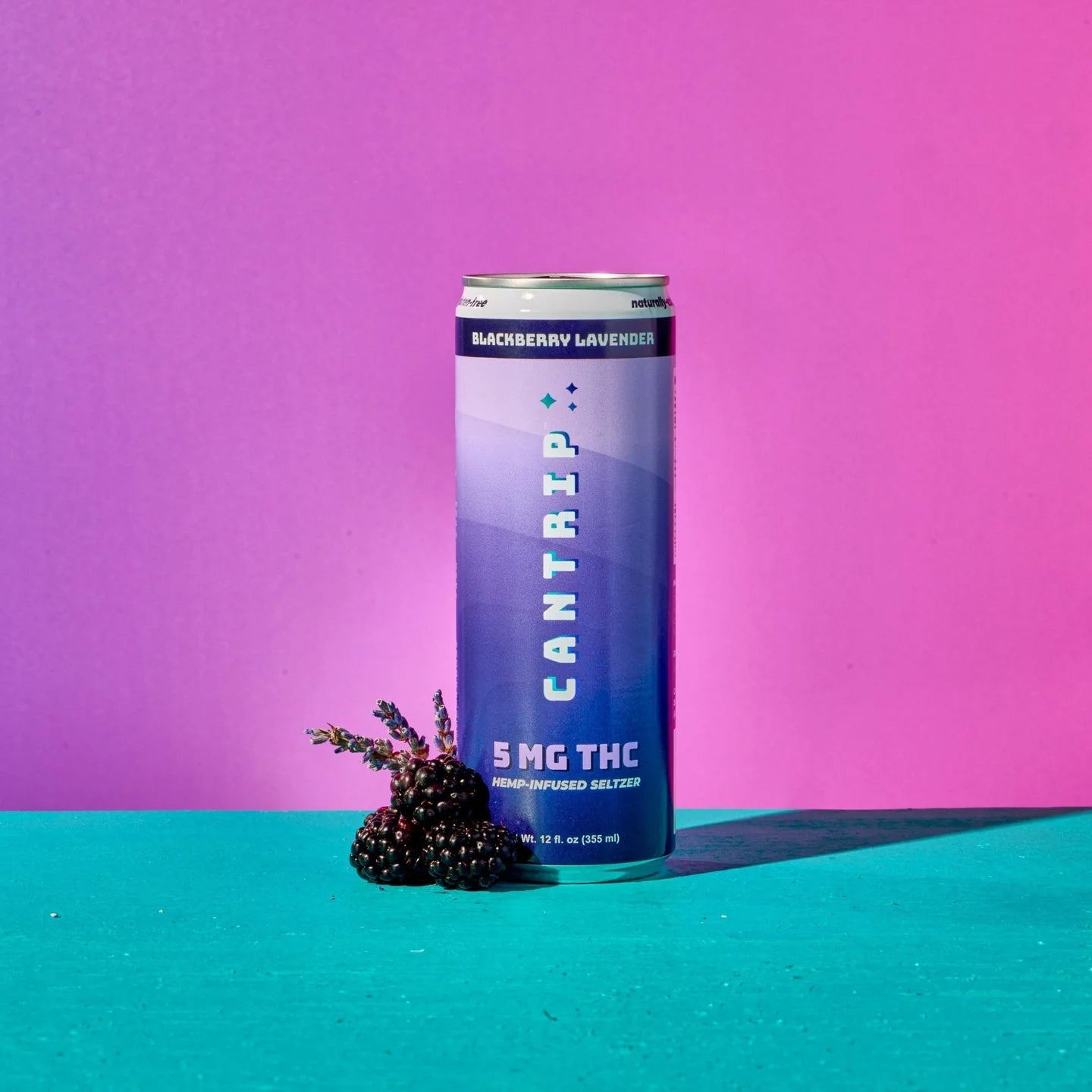 Cantrip Blackberry Lavender - 5 MG THC Infused Seltzer