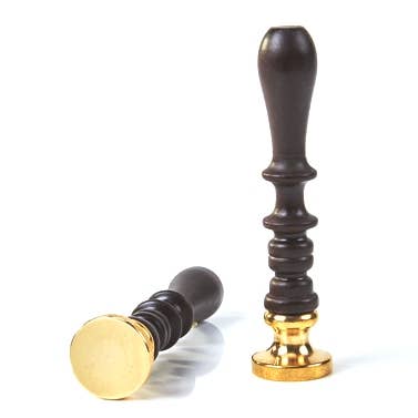 Classic Wood Handle for Wax Seal Stamps - Tall Mahagony Turned