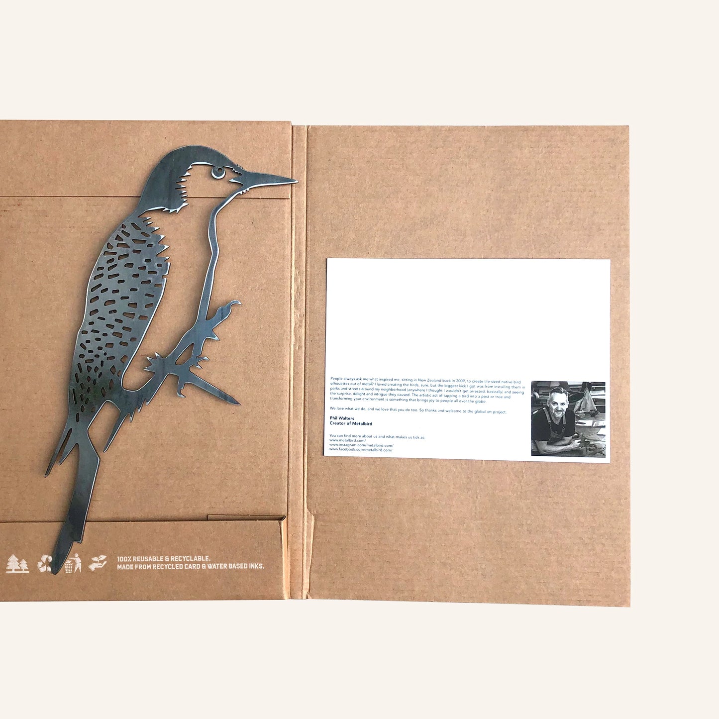 Metal Bird -  Red Bellied WoodPecker