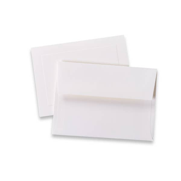 Classic Linen Brilliant White Stationery A6 Envelope - 10PK