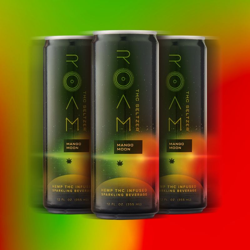 Roam Mango Moon - 10 MG THC Infused Sparkling Beverage