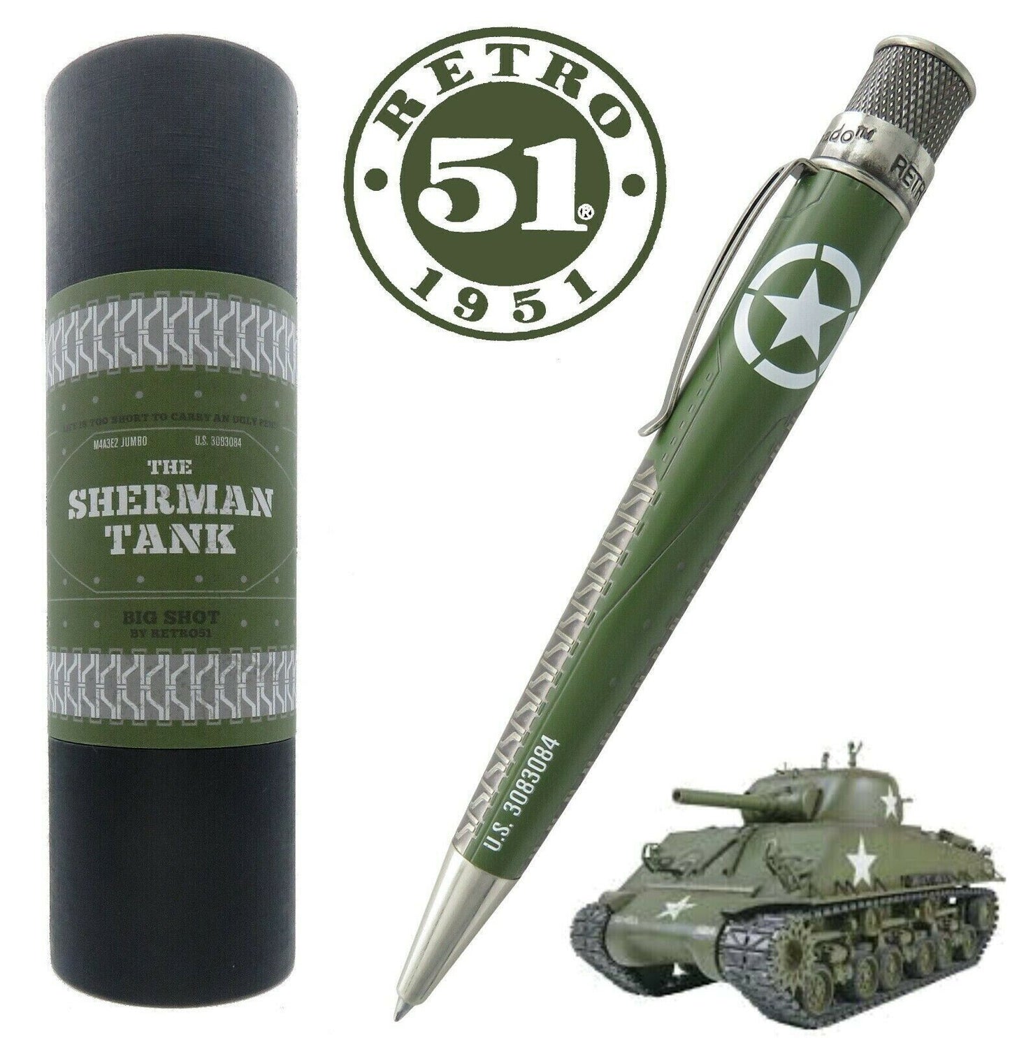 Retro 51 - The Sherman Tank Big Shot (Rollerball)