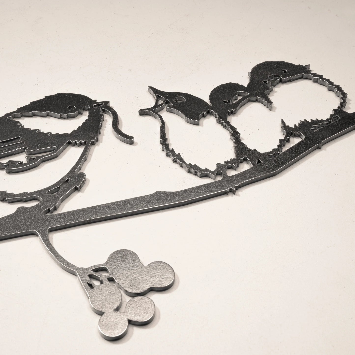 Metal Bird -  Chickadee & Chicks