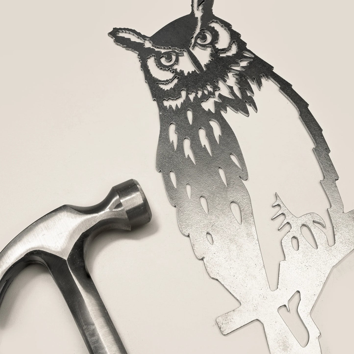 Metal Bird -  Great Horned Owl