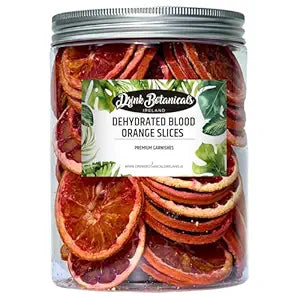 Drink Botanicals - Dehydrated Sliced BLOOD ORANGE  Cocktail Garnish Wheels