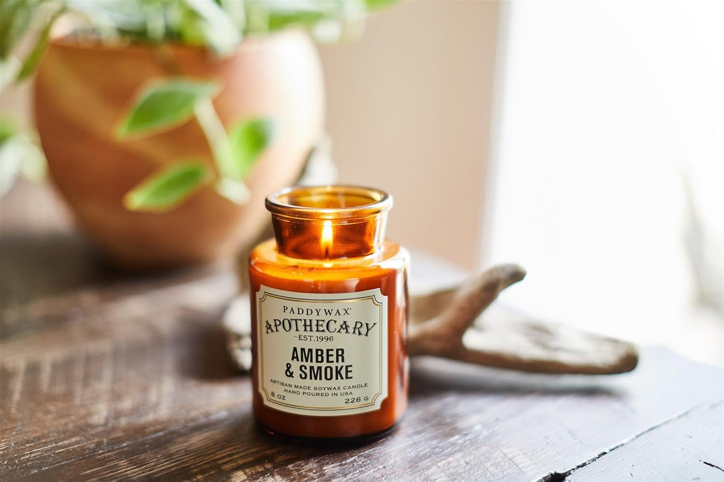 Paddy Wax Apothecary - Amber & Smoke - 8 oz Candle