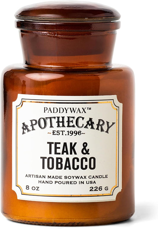 Paddy Wax Apothecary - Teak & Tobacco - 8 oz Candle