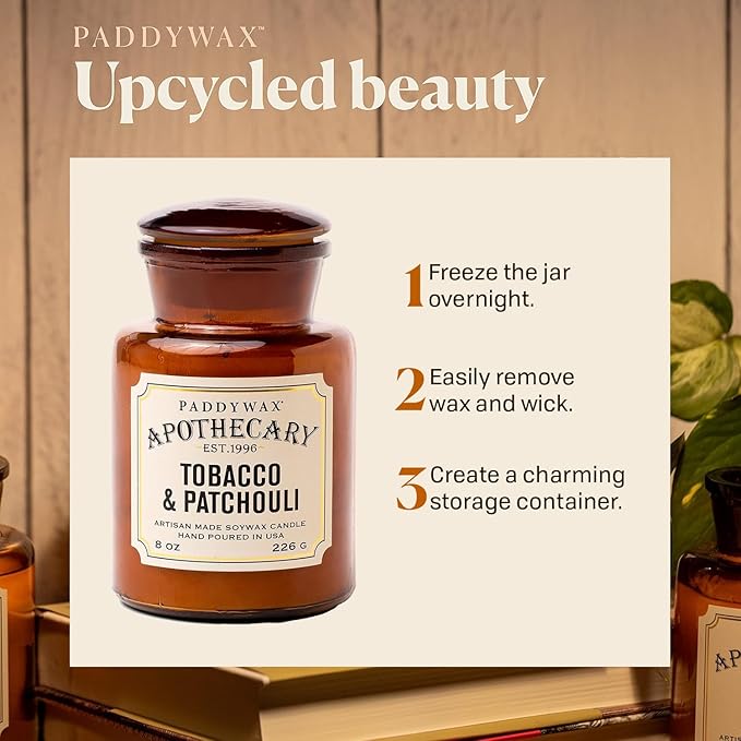 Paddy Wax Apothecary - Tobacco & Patchouli - 8 oz Candle