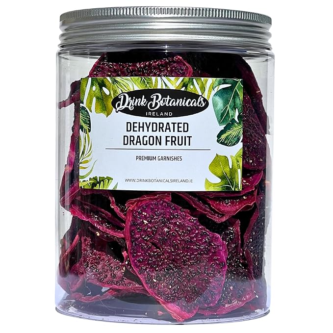 Drink Botanicals - Dehydrated Sliced DRAGONFRUIT Cocktail Garnish Wheels