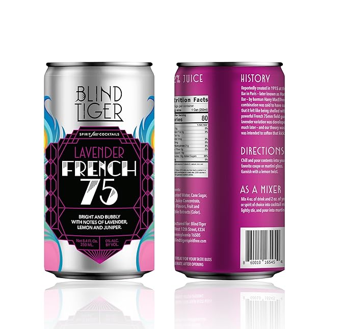 Blind Tiger Cocktails - Lavender French 75