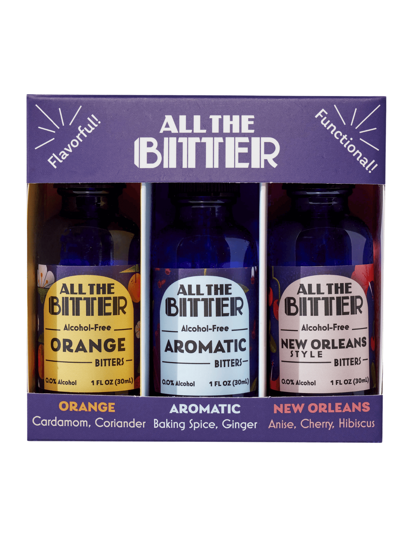All The Bitter - Classic Bitters Aromatic, Orange & New Orleans (100% Non-Alcoholic)
