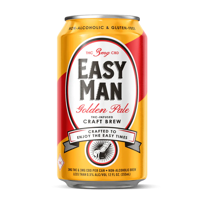 Easy Man Golden Pale THC Beer - 3 MG THC & 3 MG CBD