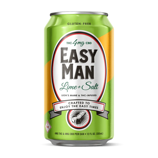 Easy Man Lime & Salt THC & Lion's Mane Beer - 4 MG THC & 4 MG CBD