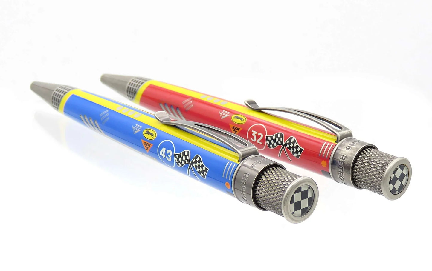 Retro 51 - Gymkhana - Bumper Blue - Rally Red (Rollerball) 2 PENS