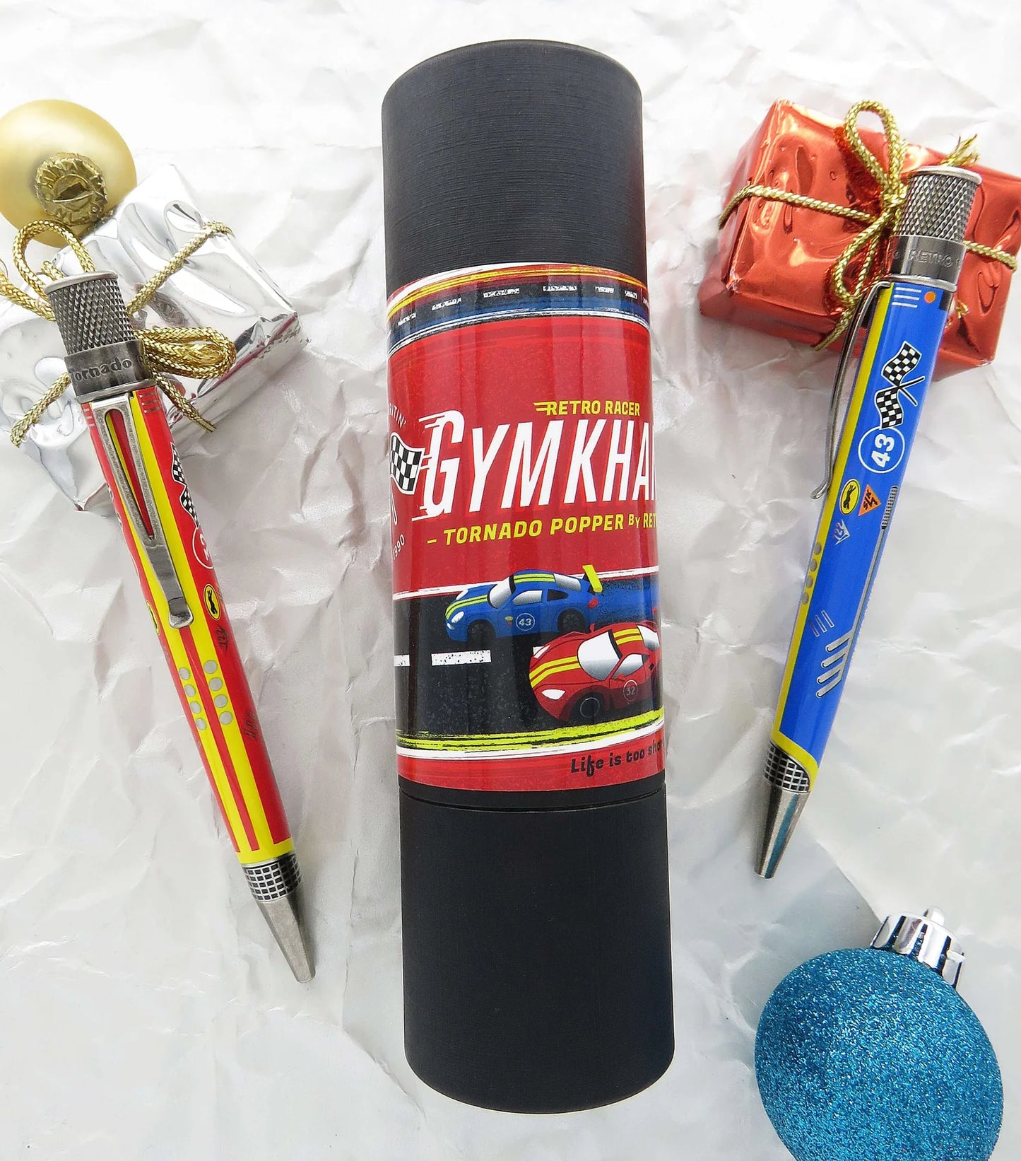 Retro 51 - Gymkhana - Bumper Blue - Rally Red (Rollerball) 2 PENS