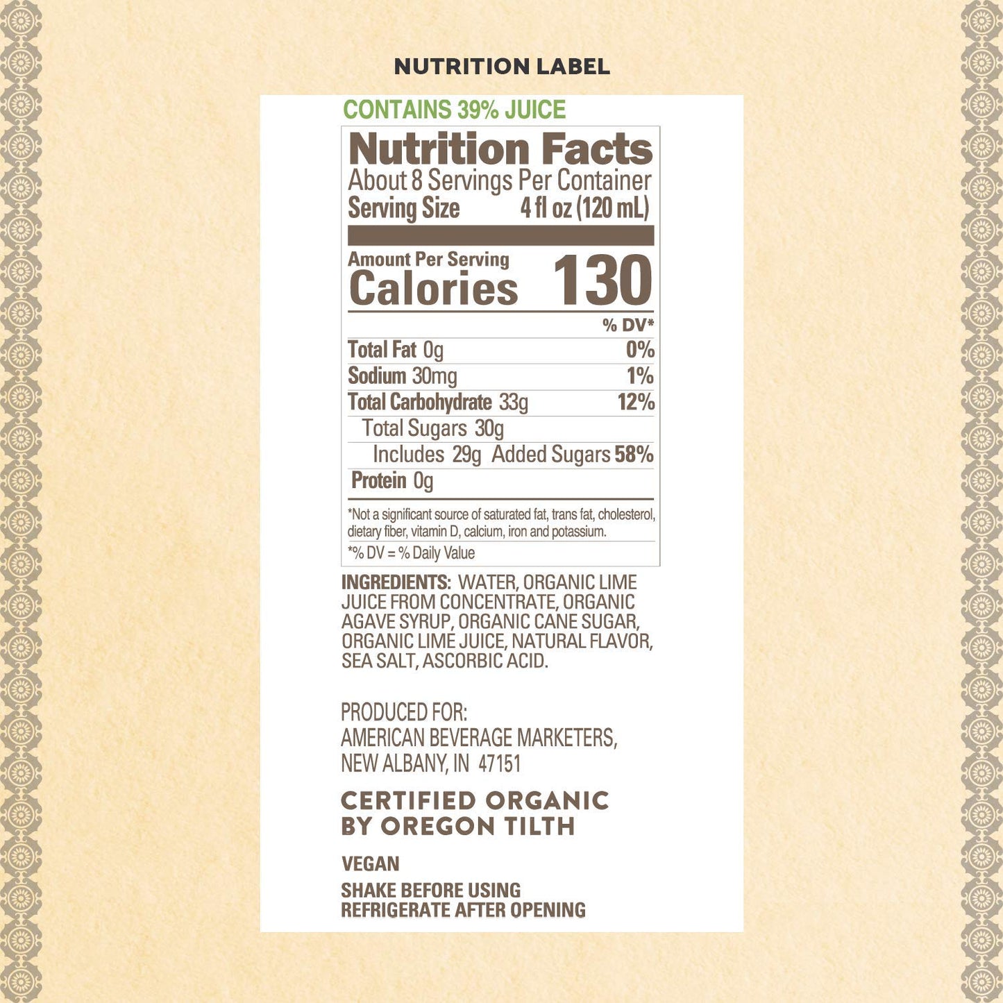 Agalima - Organic Margarita Mixer