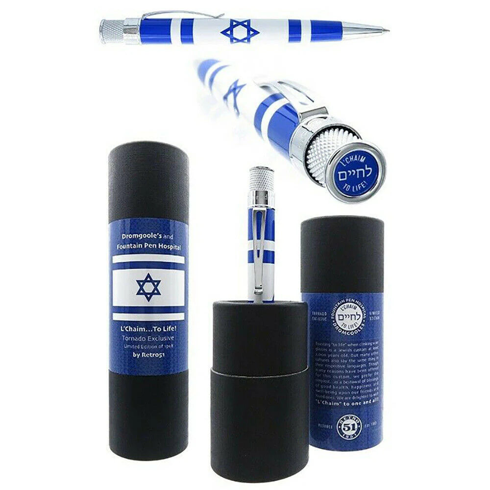 Retro 51 - Israel Flag L'Chaim To Life (Rollerball)