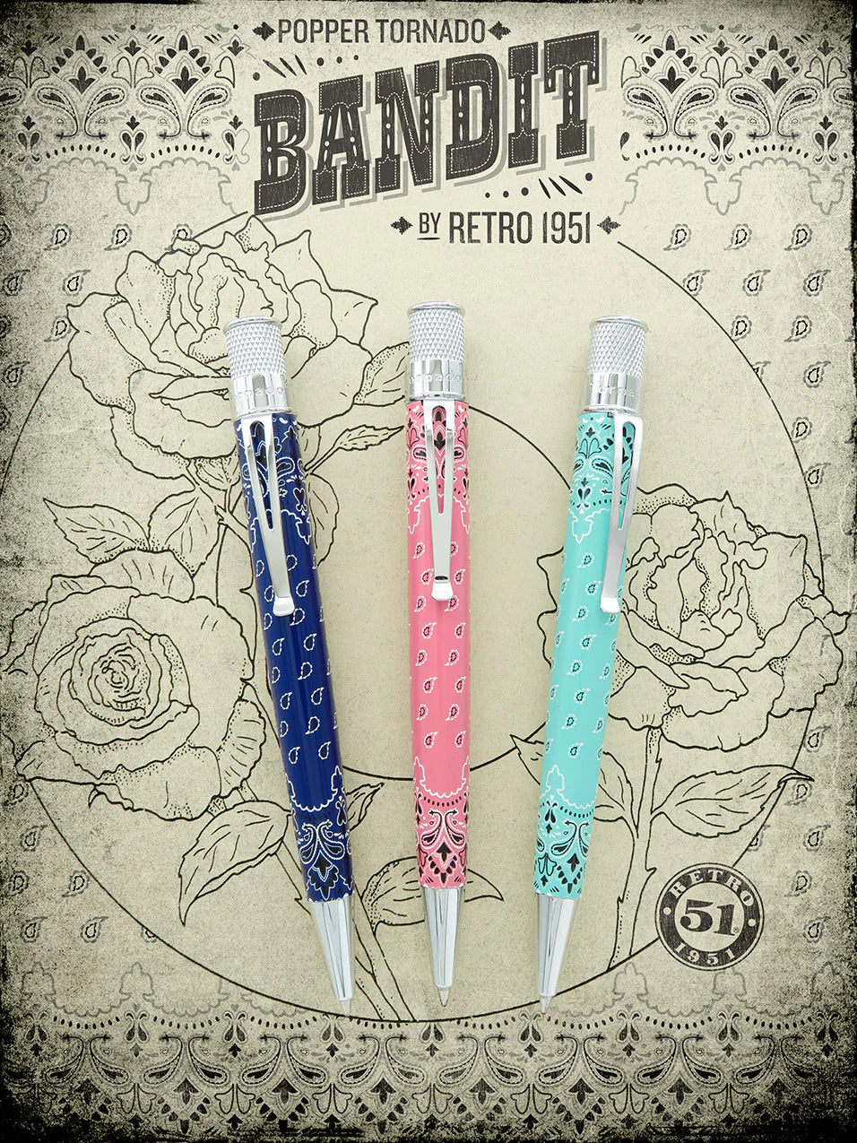 Retro 51 - Bandit Set - Butch, Annie, Doc (Rollerball)