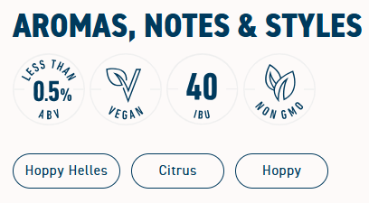 Athletic Brewing Company - Trailblazer Hoppy Helles