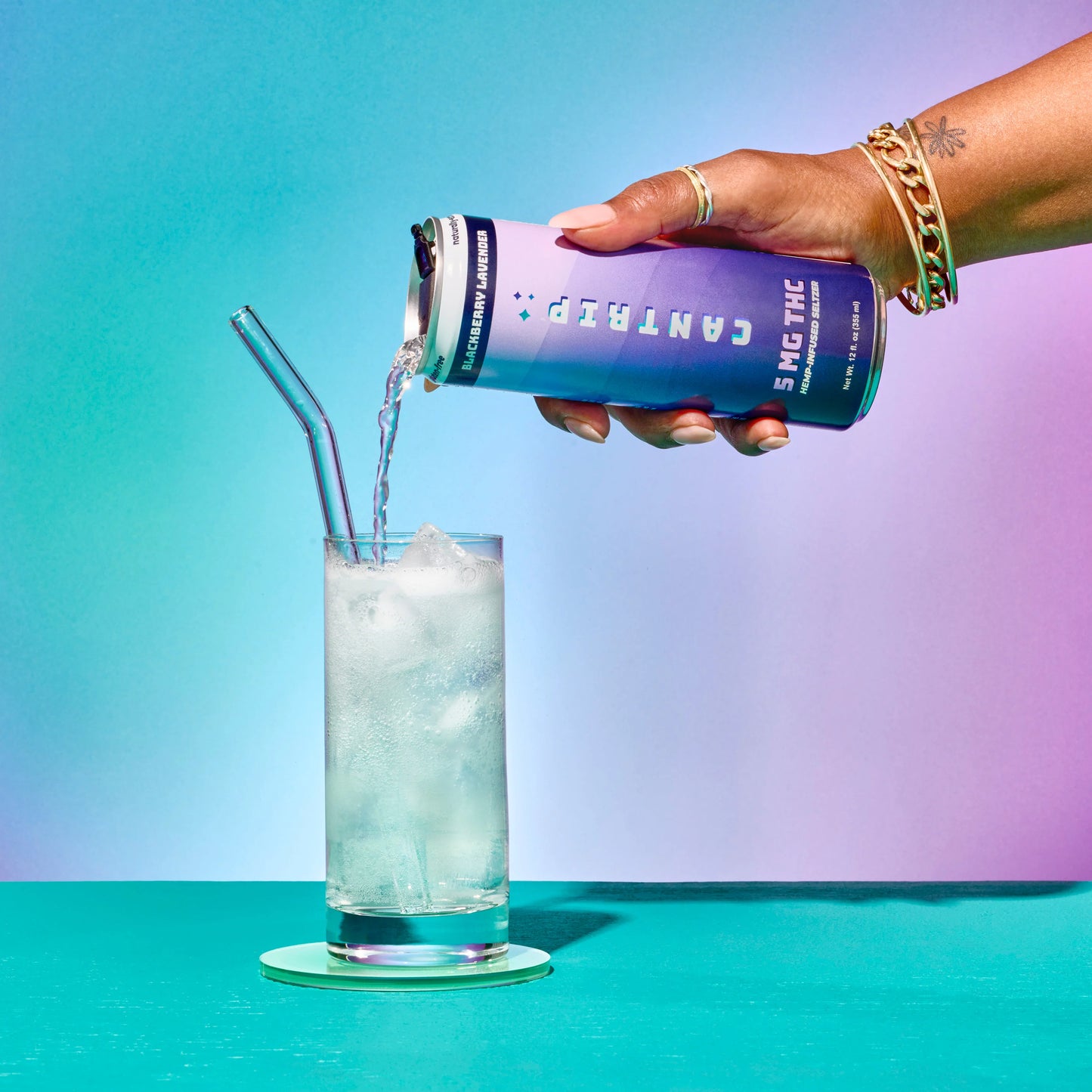 Cantrip Blackberry Lavender - 5 MG THC Infused Seltzer