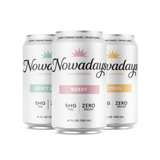 Nowadays 5 MG THC Infused Sparkling Beverage - Variety Pack