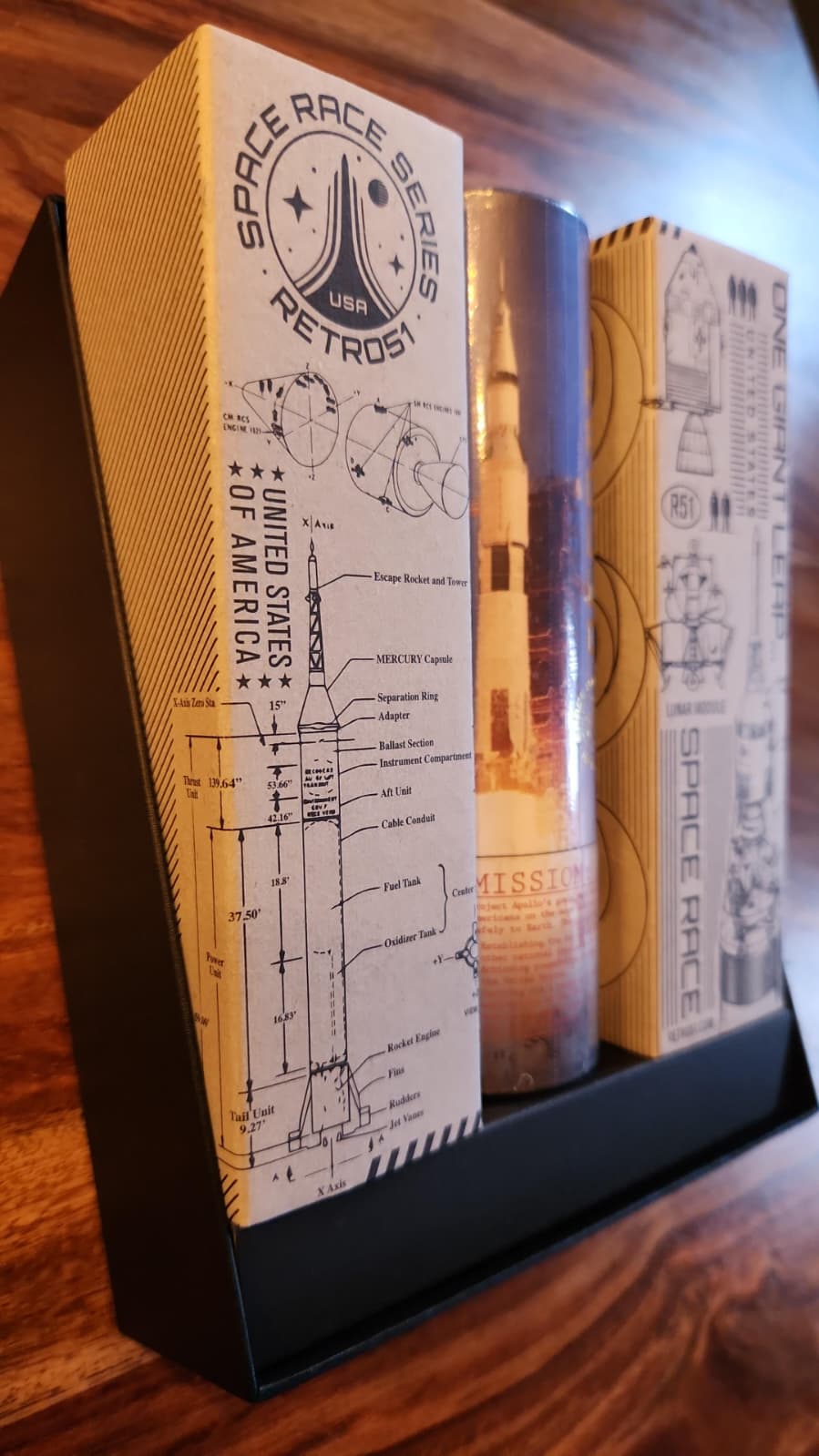 Retro 51 - Space Race Collectors Set of 3 (Rollerball) + Launch Pad