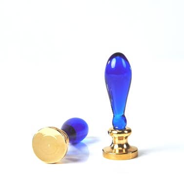 Murano Glass Handles - Blue