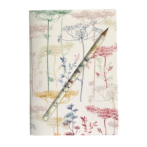 Notepad Gift Set with matching Pencil 6x8"- Fiori Al Sole