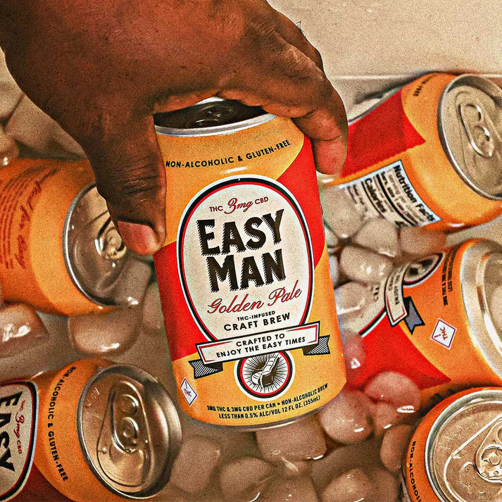 Easy Man Golden Pale THC Beer - 3 MG THC & 3 MG CBD