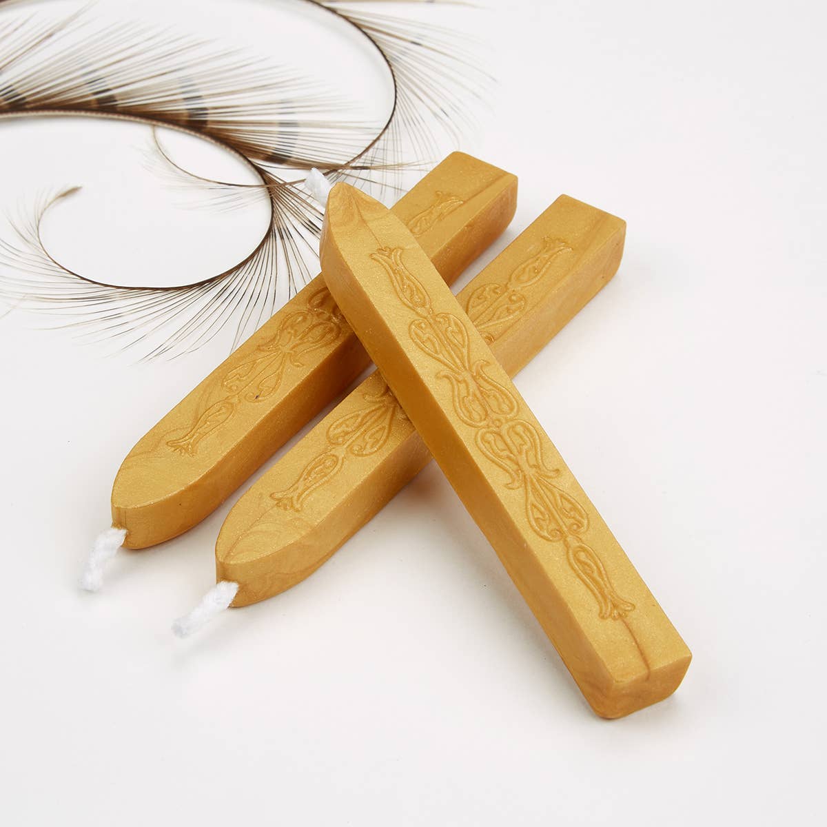 Sealing Wax Sticks with wick 3PK- 25+ colors: Red/Gold/Silver