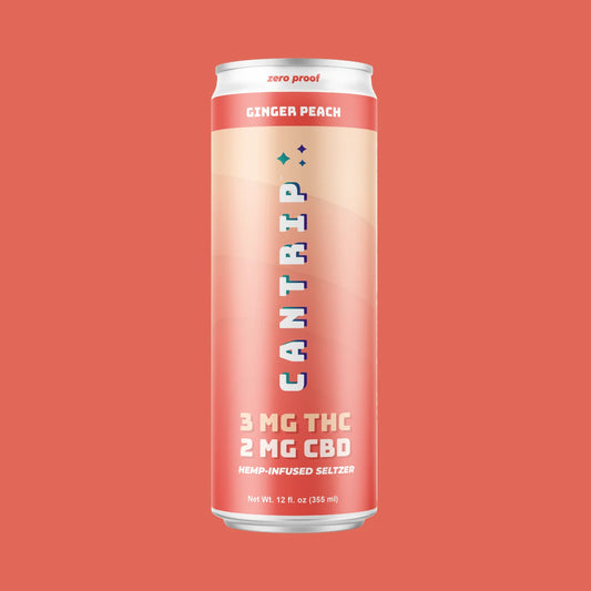 Cantrip Ginger Peach - 3 MG THC 2 MG CBD Infused Seltzer