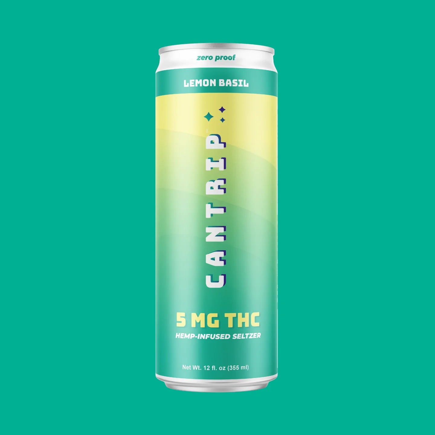 Cantrip Lemon Basil - 5 MG THC Infused Seltzer