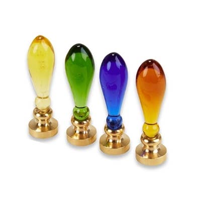 Murano Glass Handles - Blue